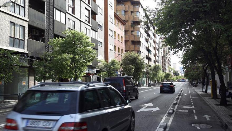 La reforma de la avenida Valencia de Zaragoza podría comenzar a final de 2023.  | MIGUEL ÁNGEL GRACIA