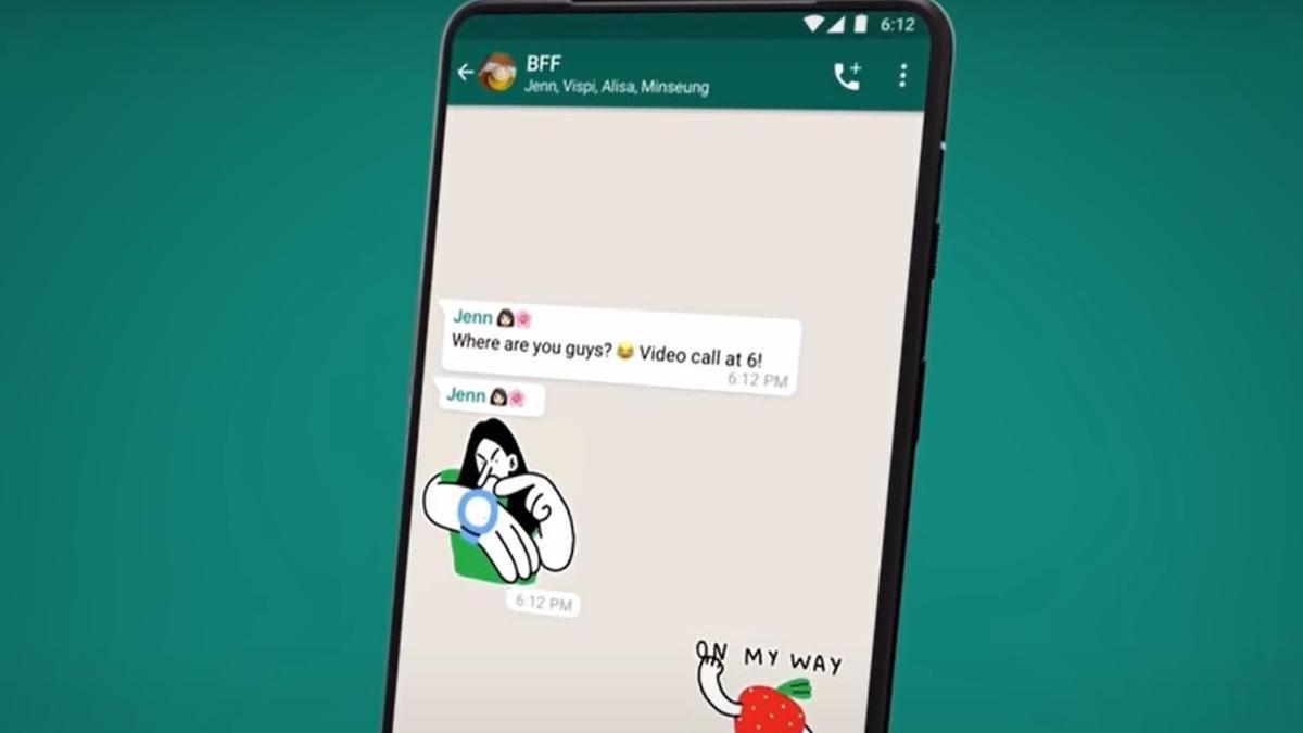Los stickers de WhatsApp.