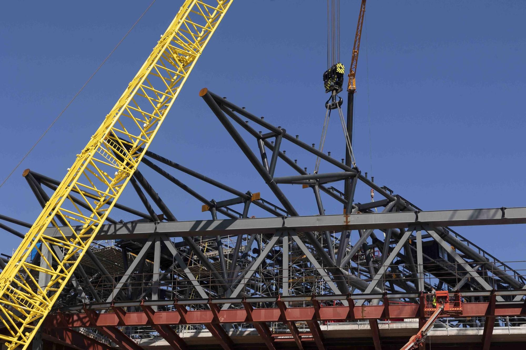 Obras pabellón Roig Arena