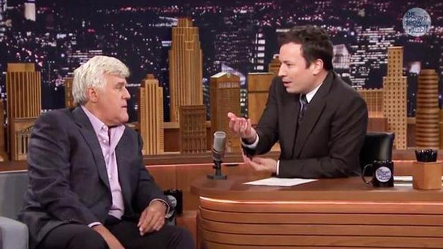 Jay Leno y Jimmy Fallon en &#039;The Tonight Show&#039;.