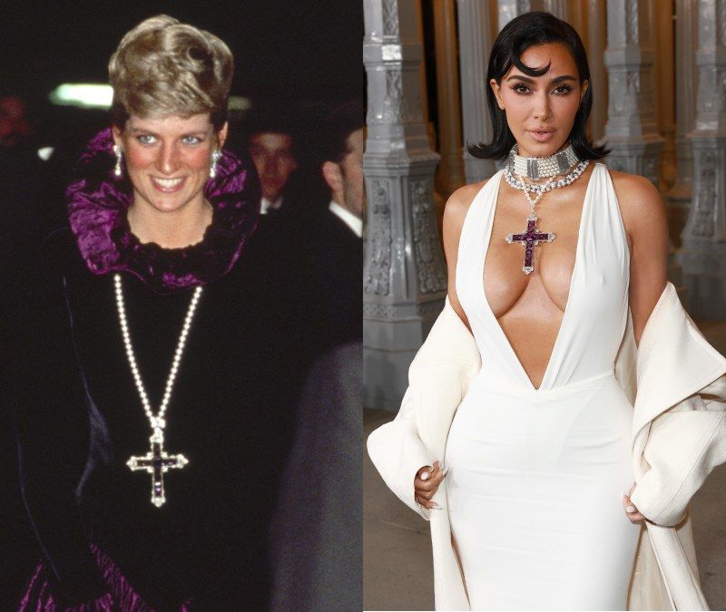 La Princesa Diana de Gales y Kim Kardashian, misma joya, distintos estilos