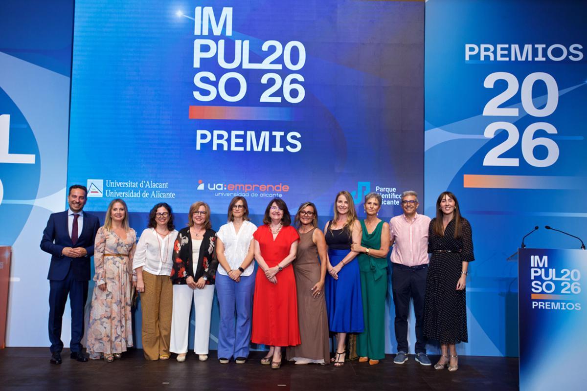 Galardonados con los Premios Impulso de la UA, 2026