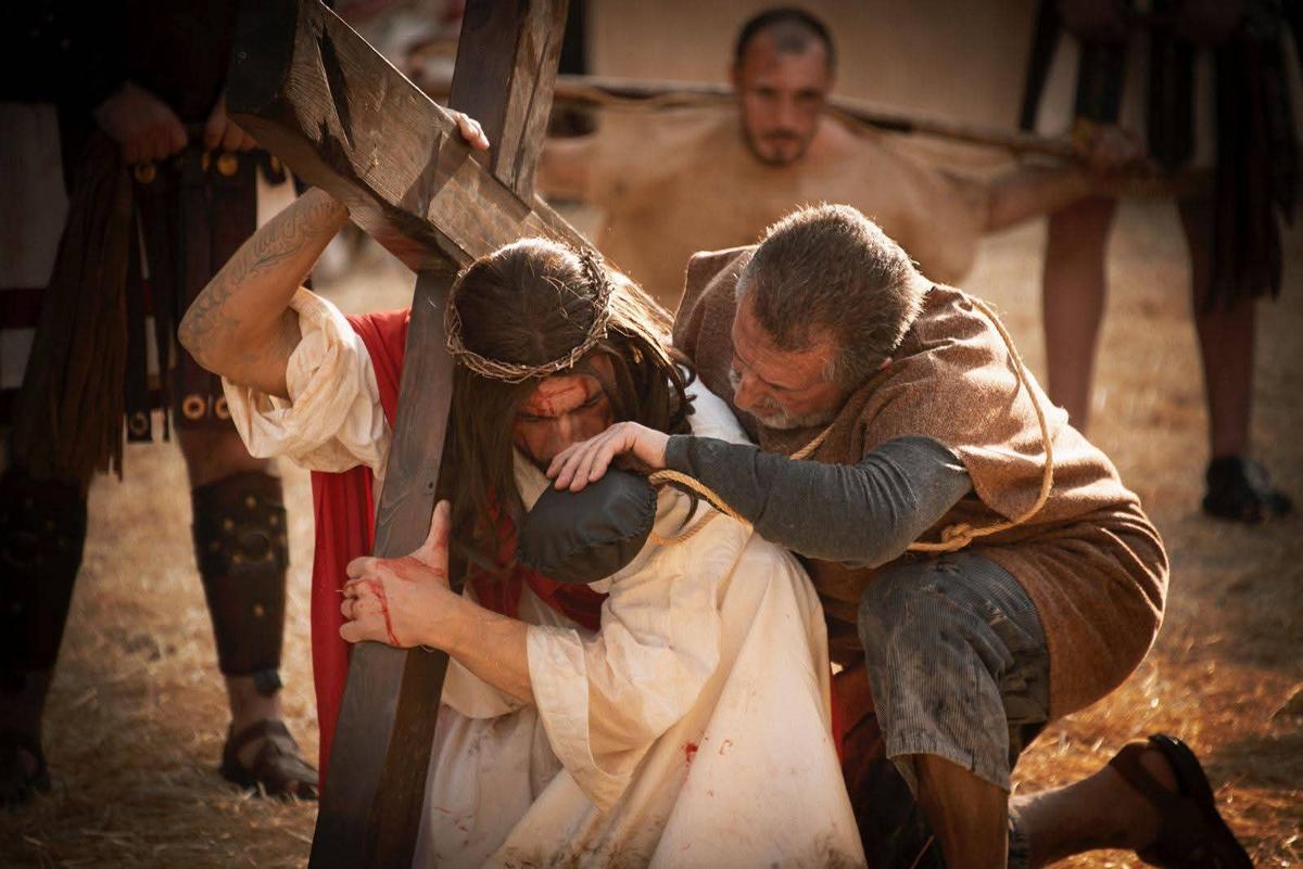 Via crucis viviente en Piloña