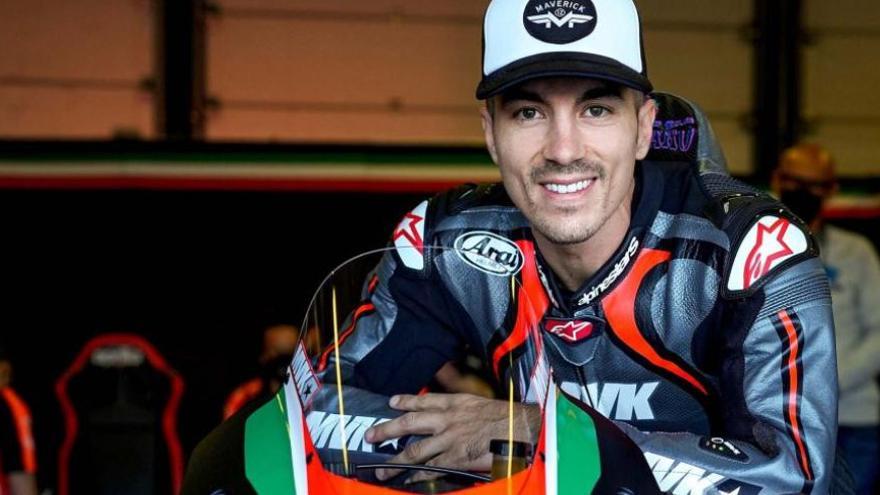El rosinc Maverick Viñales aconsegueix el primer podi amb Aprilia a Moto GP