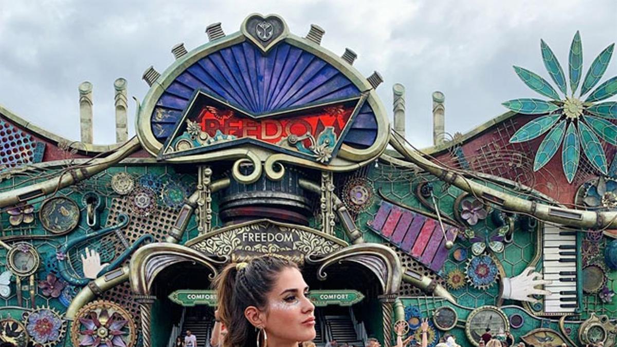 El look festivalero de Mery Turiel en Tomorrowland