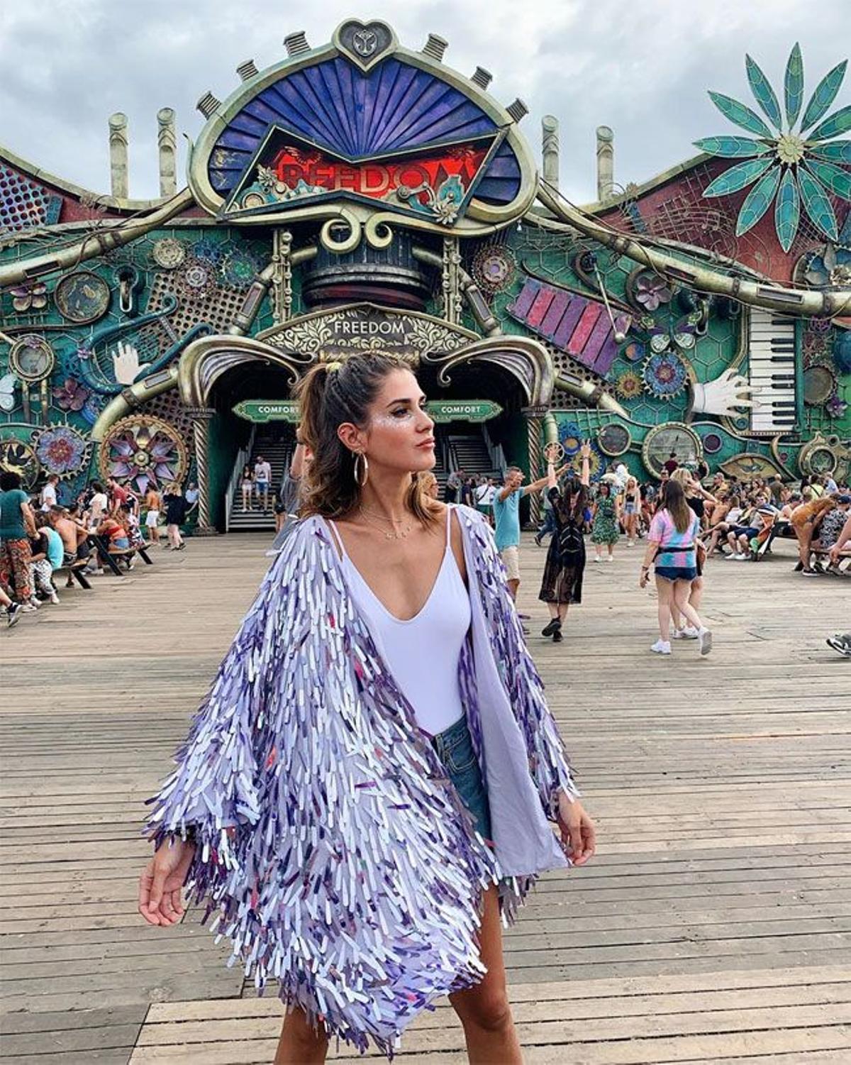 El look festivalero de Mery Turiel en Tomorrowland