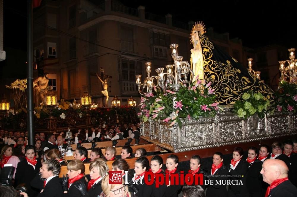 Encuentro en Lorca del Cristo de la Sangre, Señor de la Penitencia y la Virgen de la Soledad