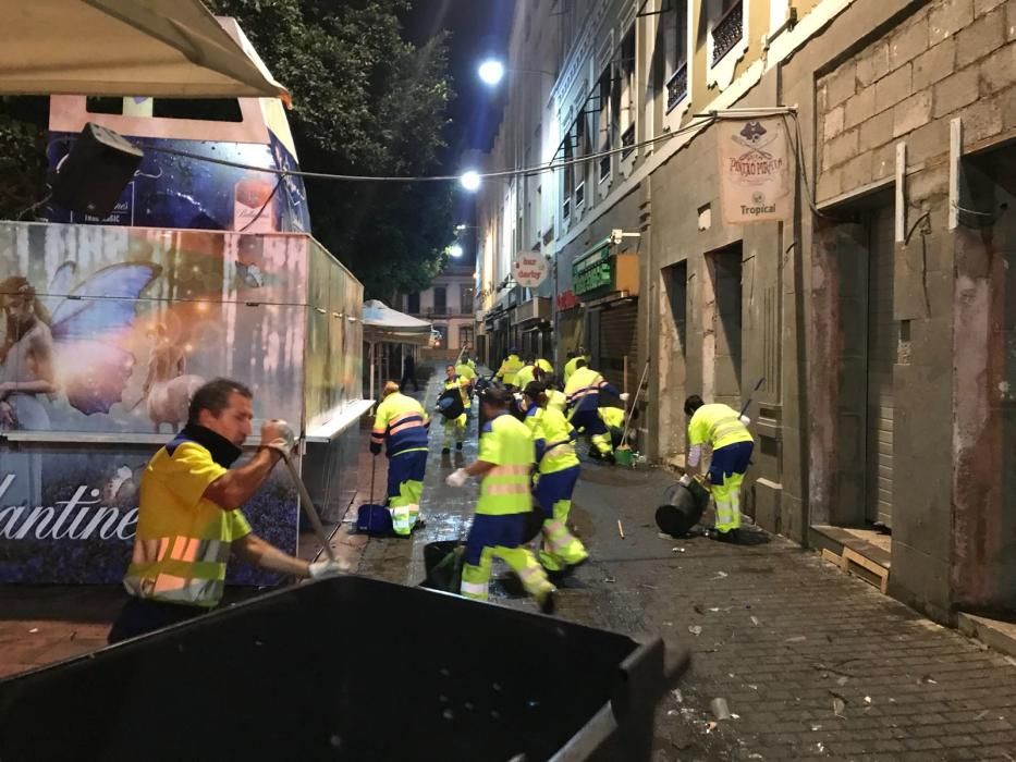 Operativo de limpieza en el último fin de semana del Carnaval capitalino