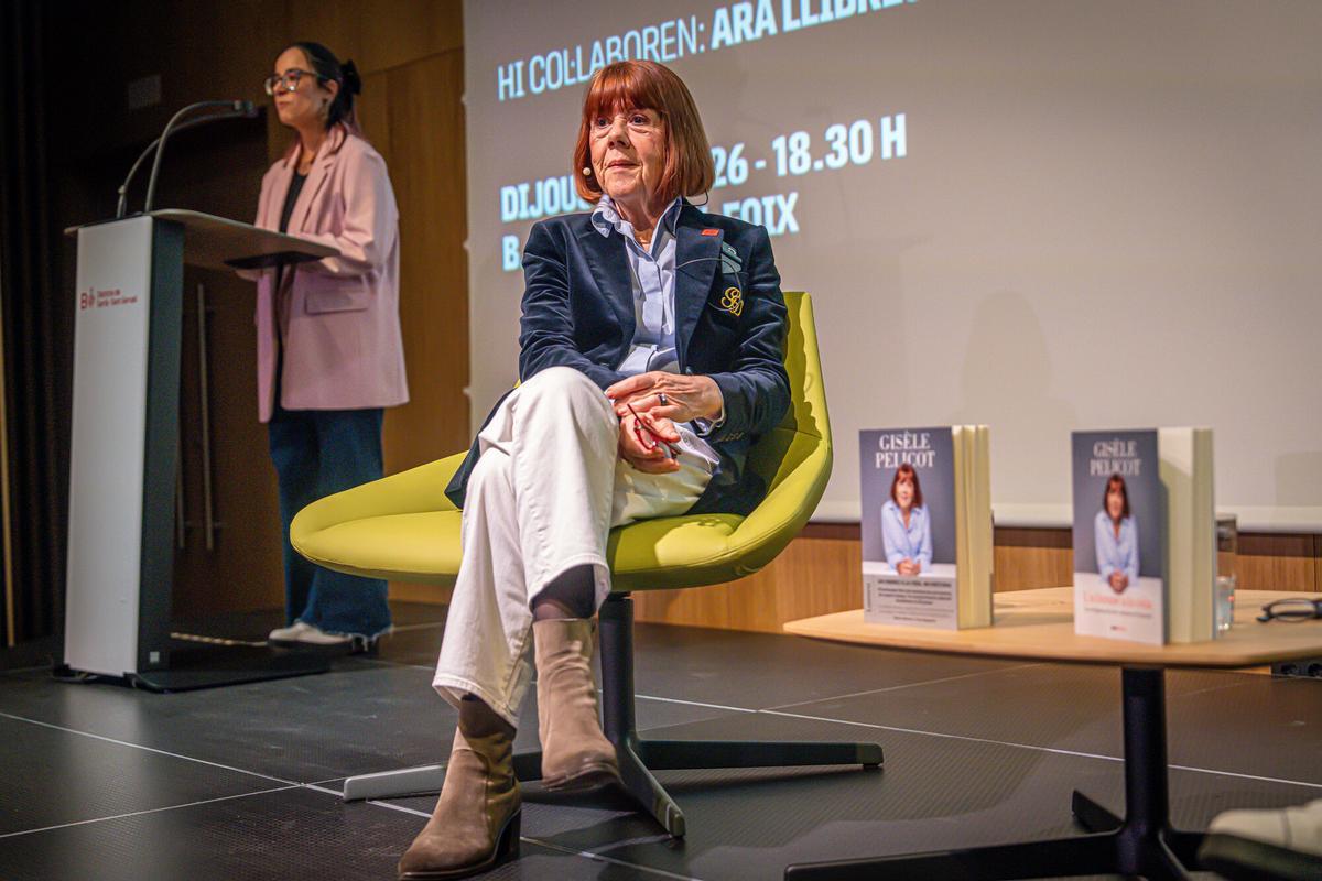 Gisèle Pelicot, durante el acto de presentación de su libro