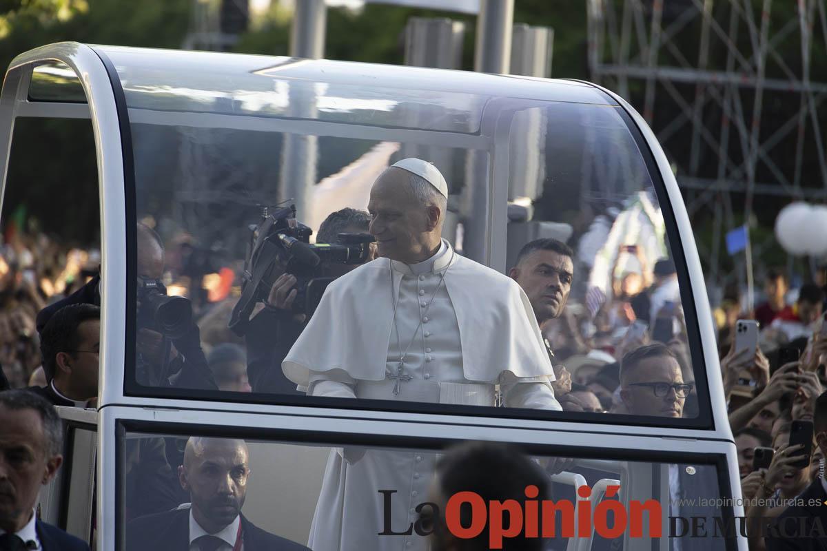 Murcianos presentes en la visita del Papa León XIV
