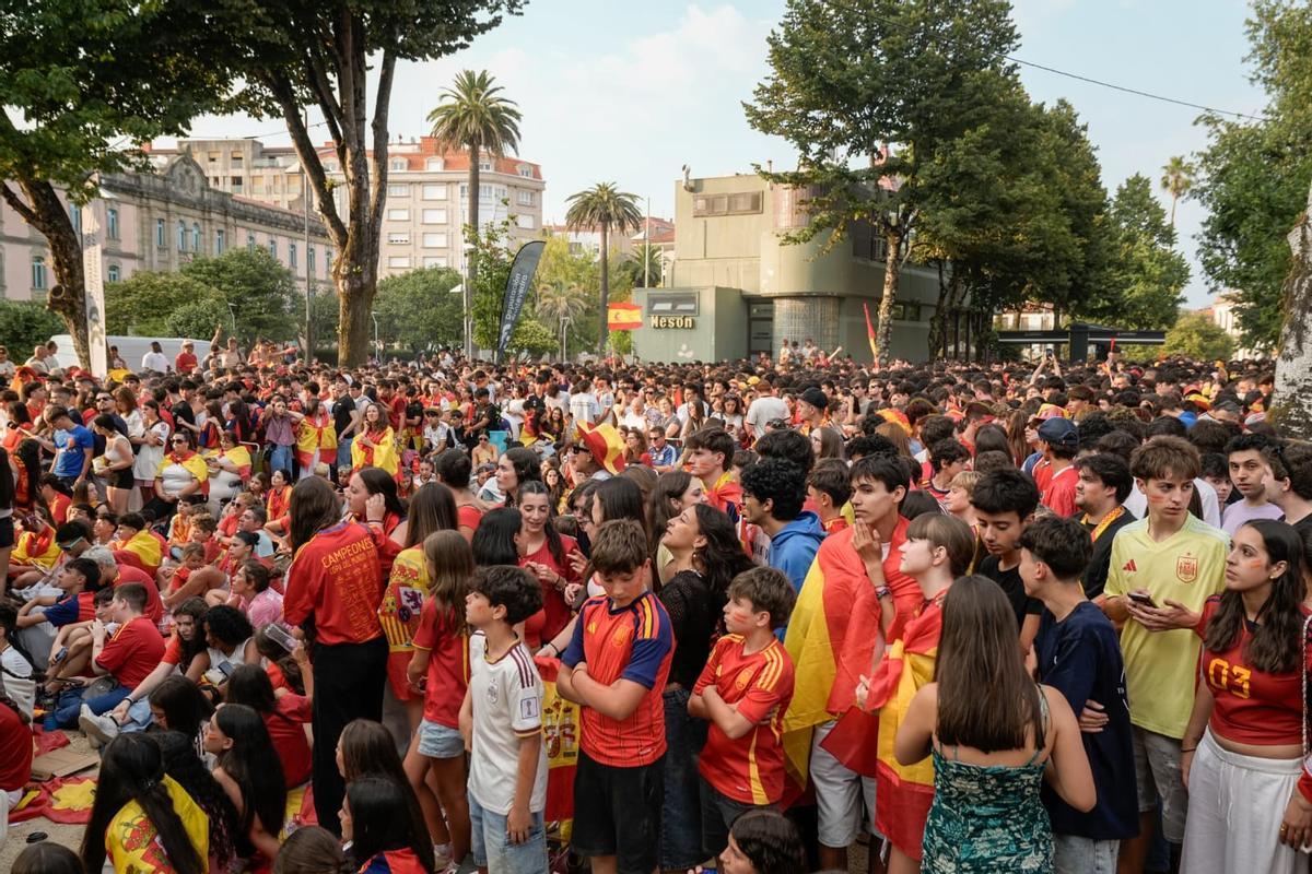 Ambiente en la Alameda de Pontevedra