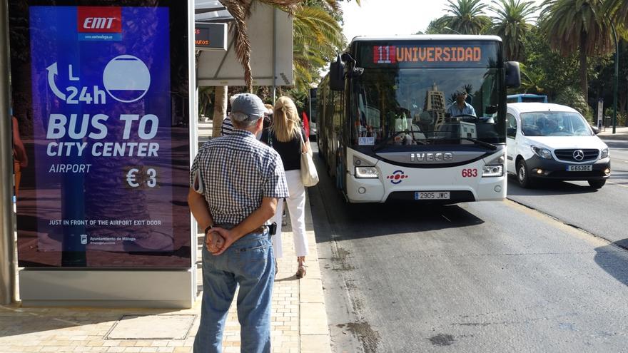 Se da a la fuga tras causar un accidente con un autobús de la EMT