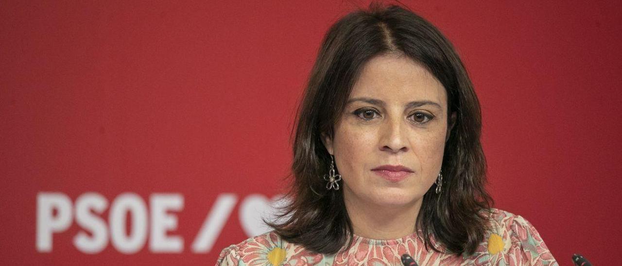 La vicesecretaria general del PSOE, Adriana Lastra.