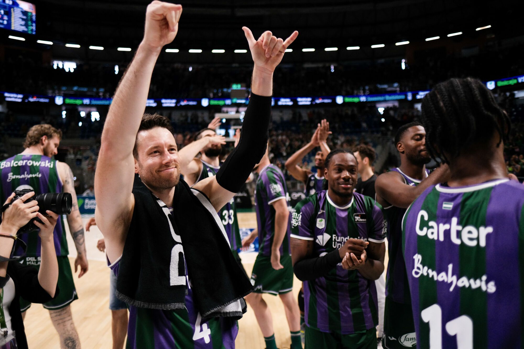 Imágenes del partido del UNICAJA vs UCAM Murcia en el Martín Carpena