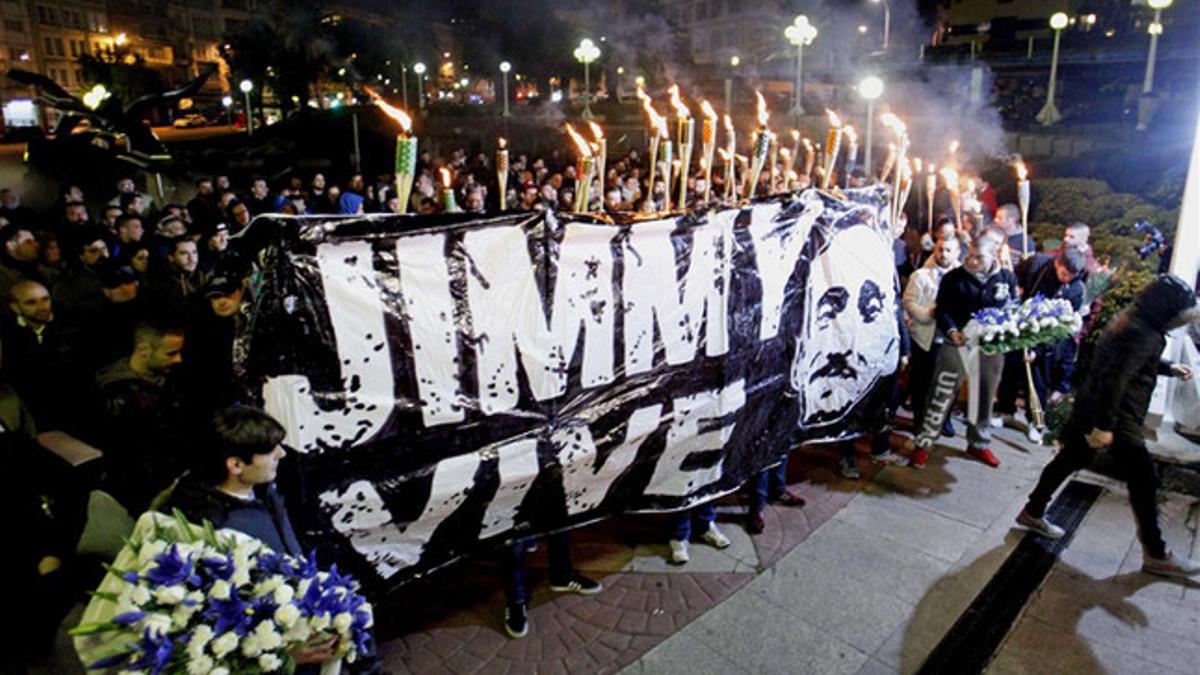 Marcha convocada en A Coruña por la Asociación 'Jimmy Sempre con Nós'