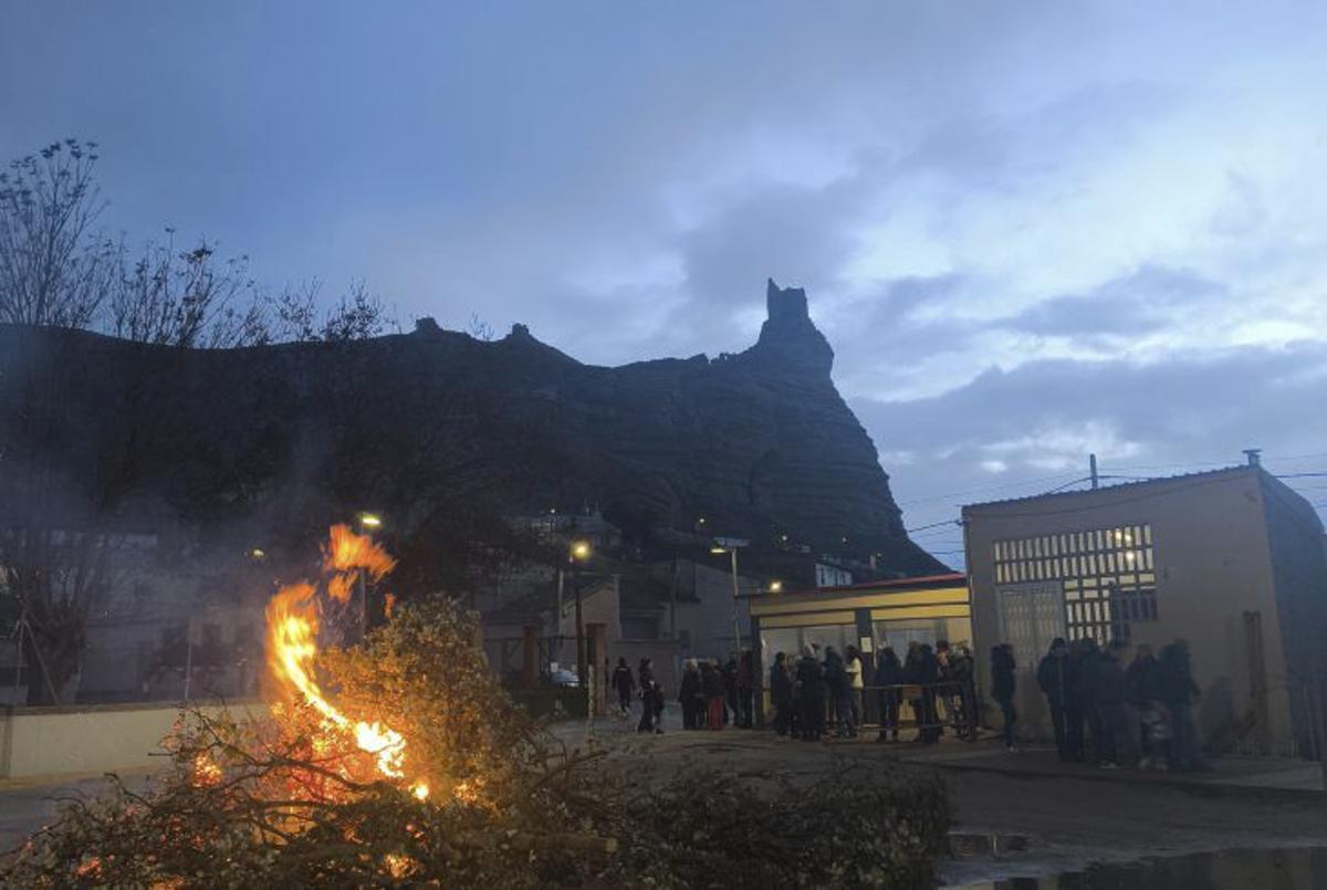 Hoguera de San Babil en Rueda de Jalón.