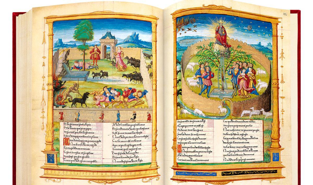 Roman de la Rose - Folios 195v - 196r.