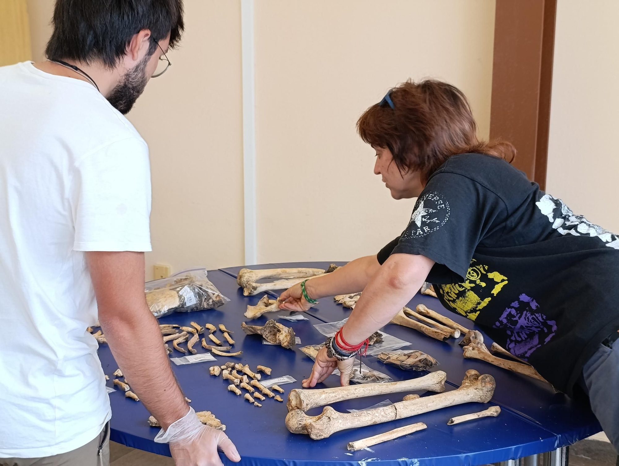 Así se trabaja en el laboratorio de "Lucus Asturum" en Villabona
