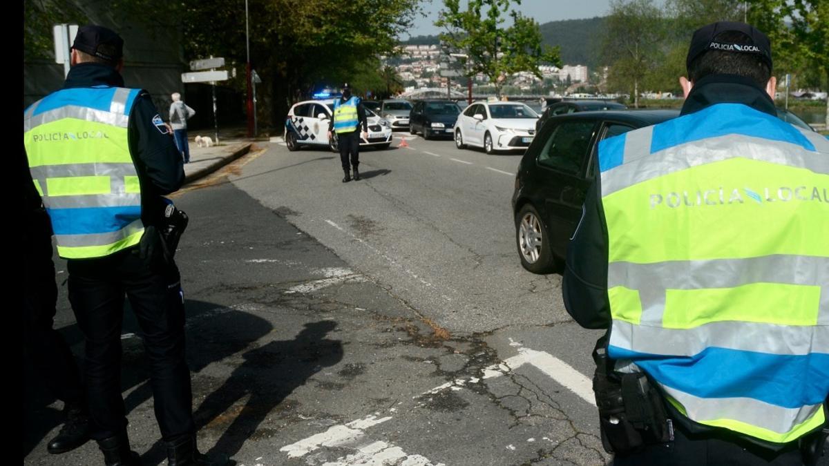 Un control de la Policía Local