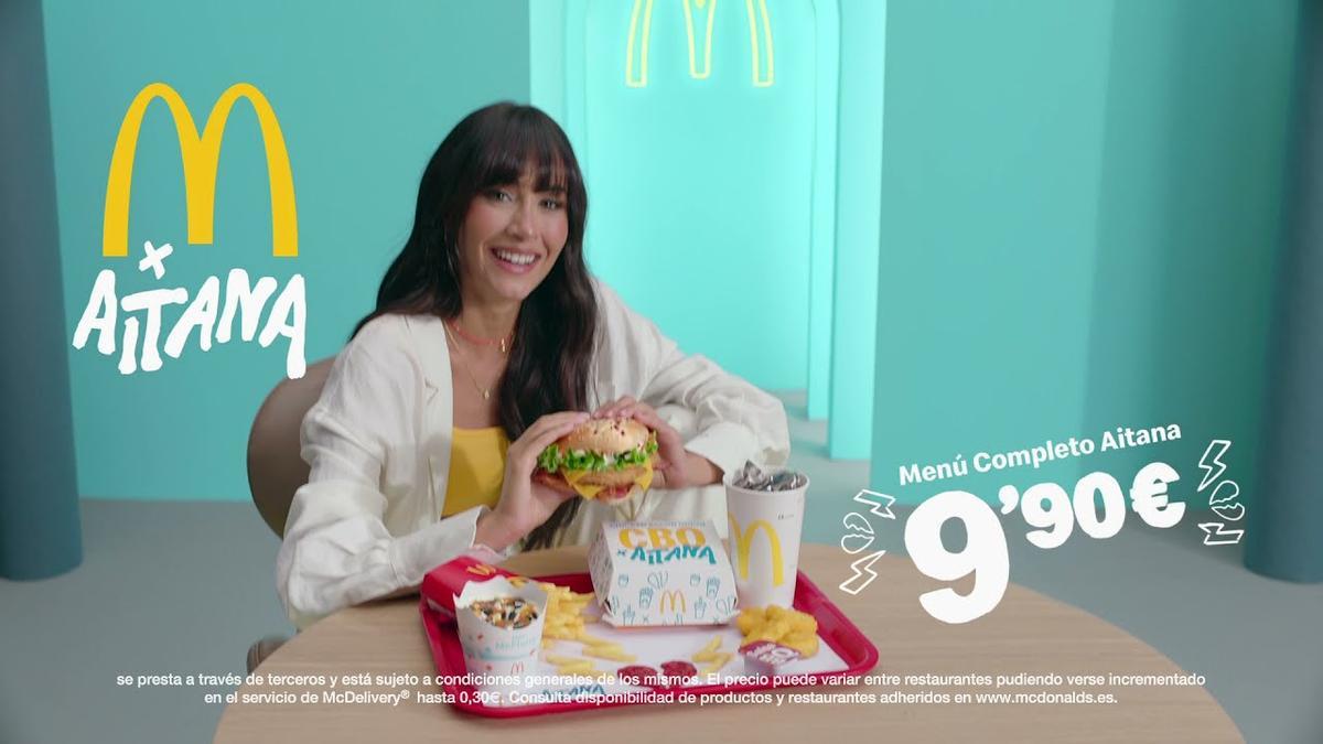 McDonald's se alía con Aitana para vender un menú inspirado en la popular cantante