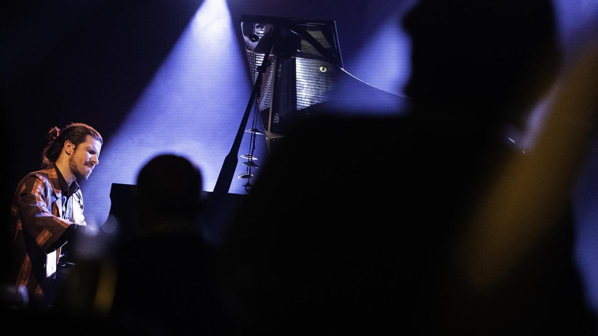 Marco Mezquida durante el concierto del jueves en Zaragoza.