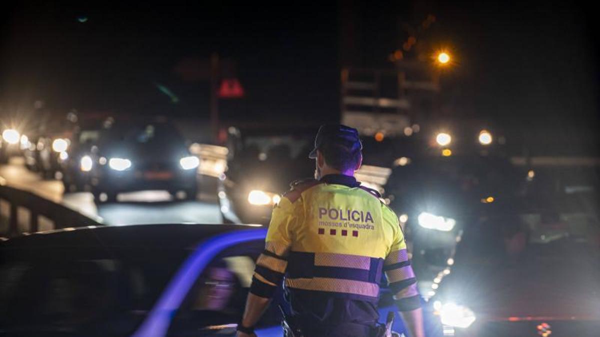Un control de alcoholemia de los Mossos d'Esquadra.