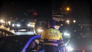 Un control de alcoholemia de los Mossos dEsquadra.