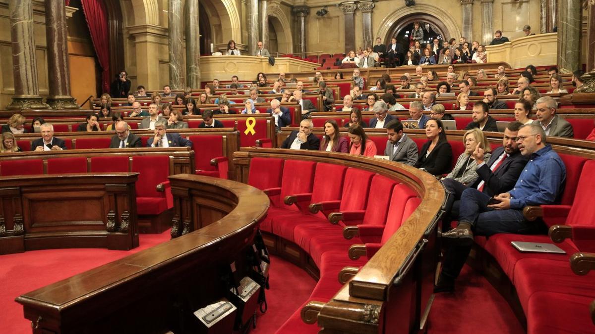 Pleno del Parlament, el 12 de noviembre