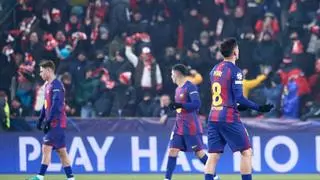 ¡El cuarto del Barça, obra de Lweandowski!