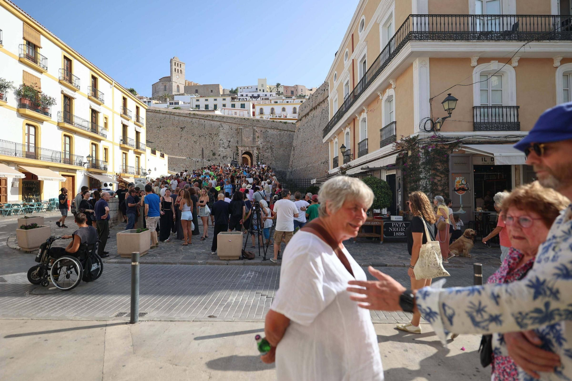 Manifestación contra la masificación turística en Ibiza