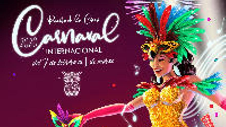 Cartel del Carnaval Internacional de Puerto de la Cruz, de Jonás Emanuel.