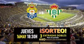 ¡No te pierdas el partidazo! LA PROVINCIA sortea entradas dobles UD Las Palmas vs Real Betis