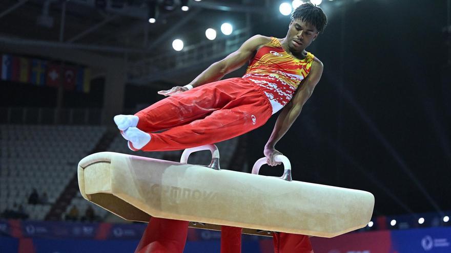 Thierno Boubacar Diallo aconsegueix la classifcació per a la final del concurs individual i per a la de barres paral·leles en el debut a l&#039;Europeu de Turquia