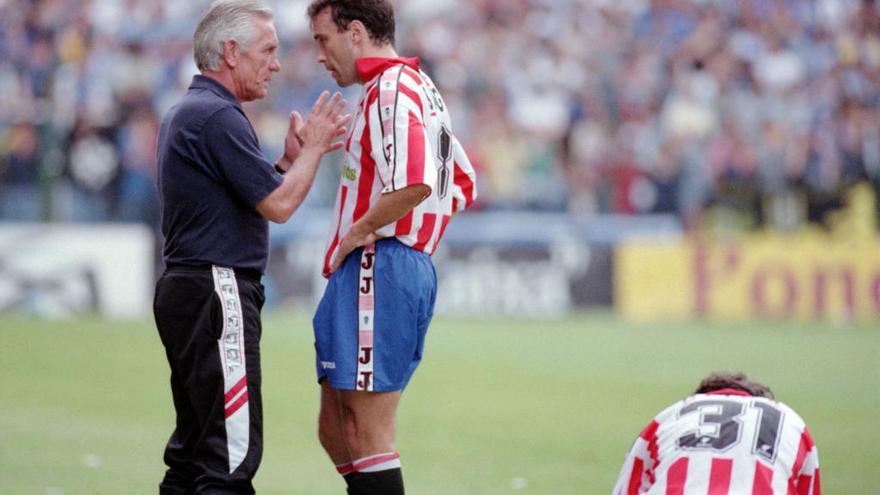 Montes, durante su época como entrenador del Sporting.