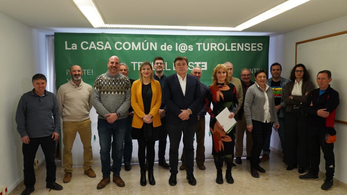 Tomás Guitarte en la presentación de su candidatura como cabeza de lista de Teruel Existe a las autonómicas.