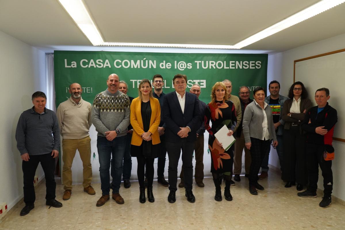 Tomás Guitarte en la presentación de su candidatura como cabeza de lista de Teruel Existe a las autonómicas.