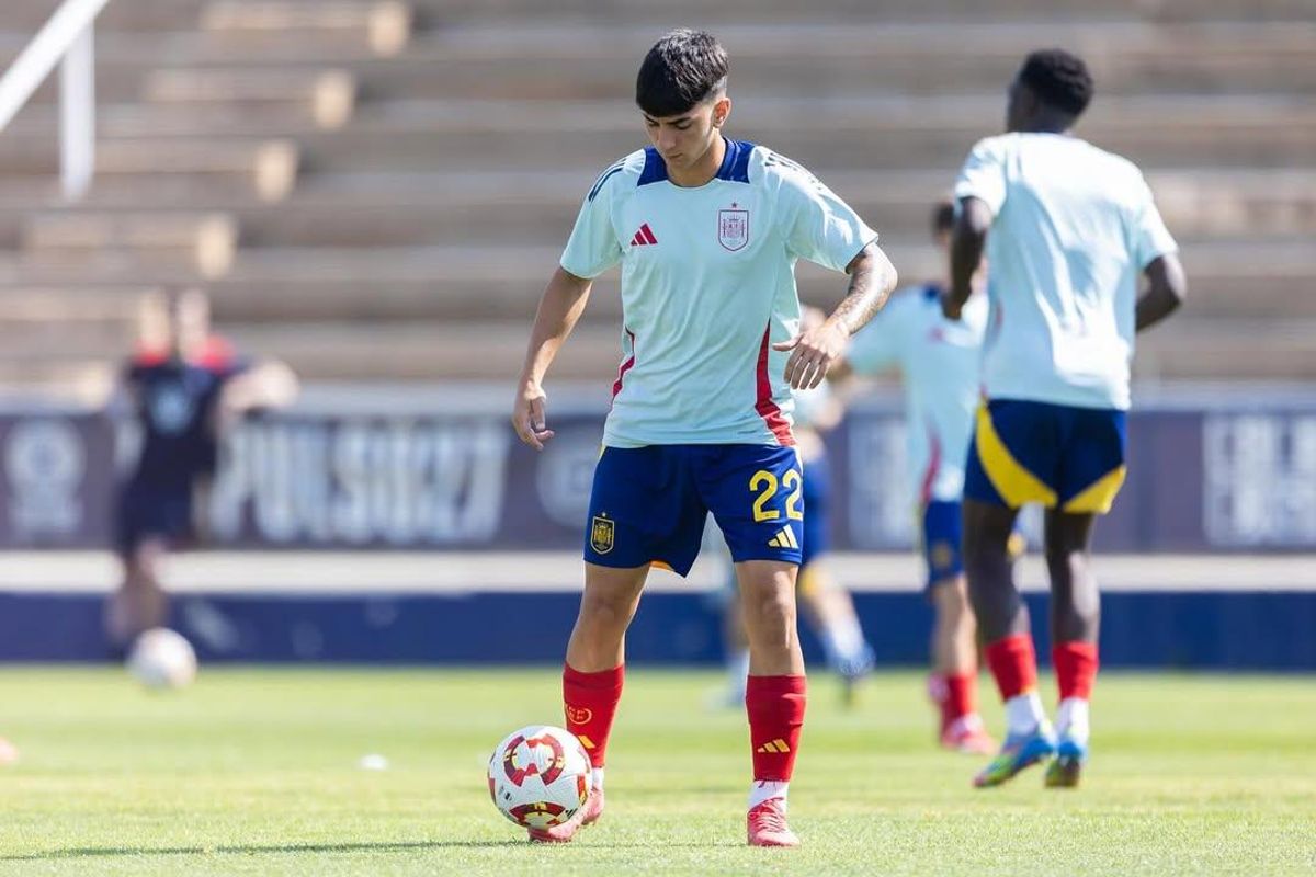 Gonzalo Pastor, en el Europeo sub-19.