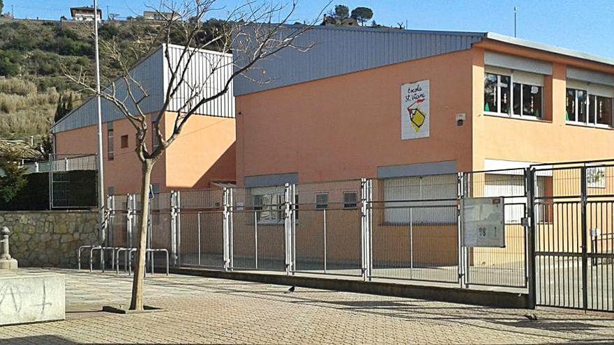 Escola Sant Vicenç, on arribarà un dels dos itineraris del «Bus a peu»