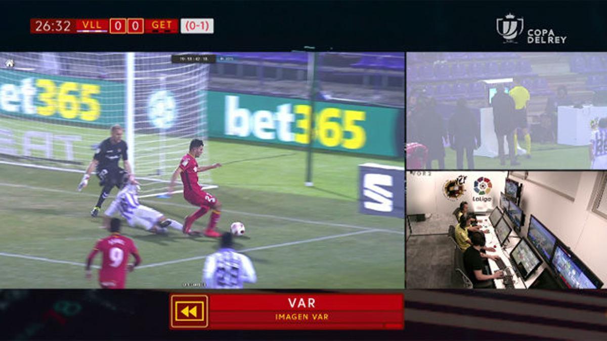 El VAR sigue dejando dudas: el Valladolid se quejó de un penalti que terminó en gol