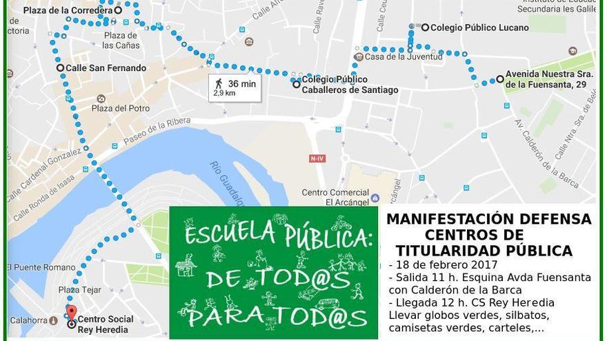 La Asamblea por la Educación Pública se manifiesta a las 11