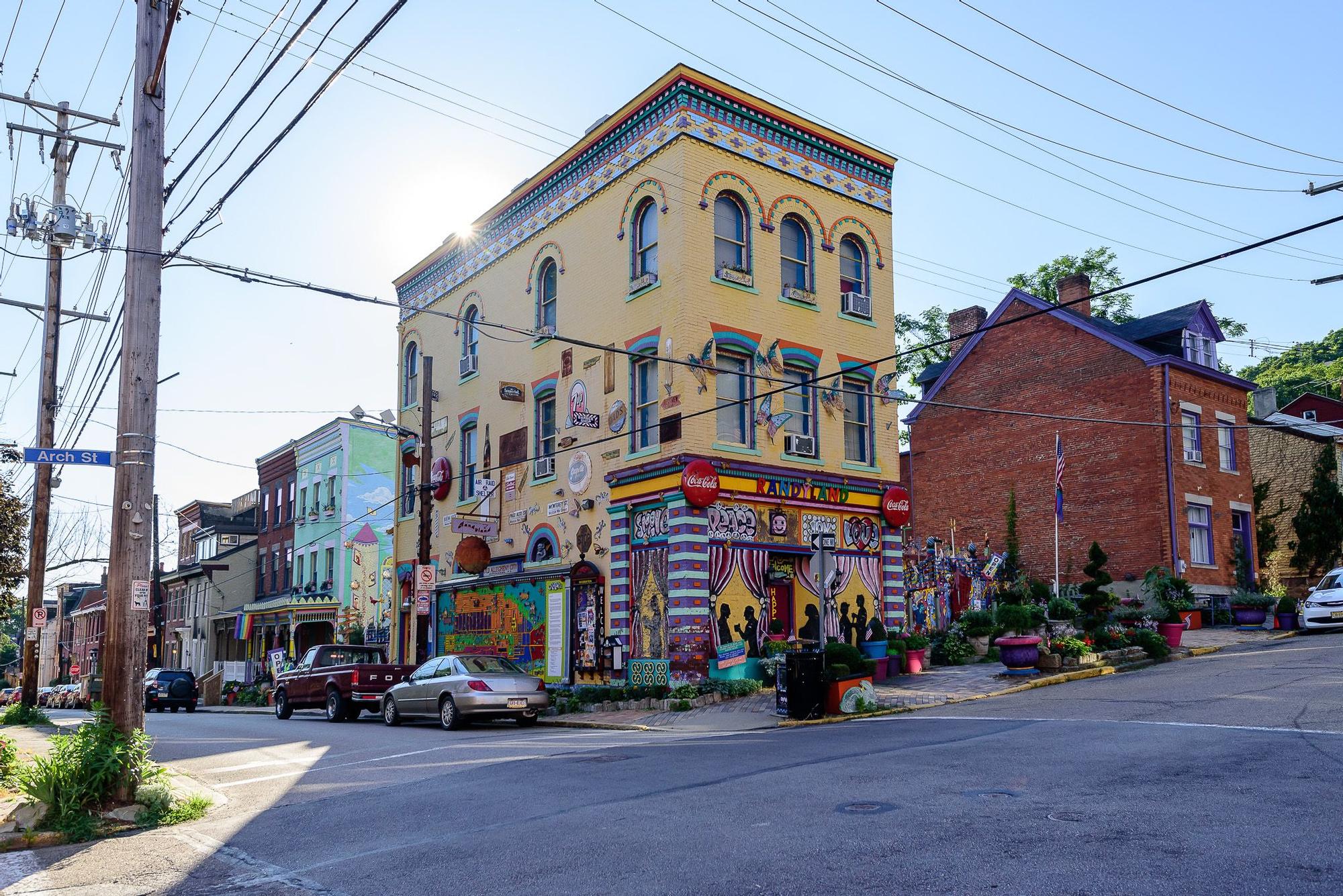 Un barrio del colorido Pittsburgh