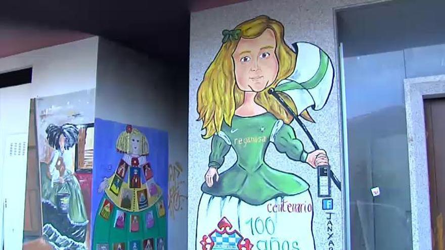 Las Meninas decoran el barrio de Canido