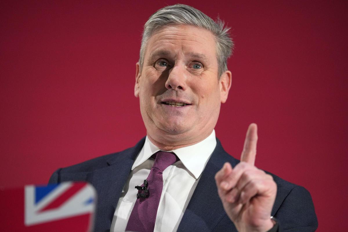 El líder del Partido Laborista británico, Keir Starmer, en un acto en Londres el pasado 1 de febrero.