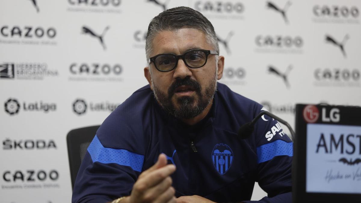 Gattuso en rueda de prensa