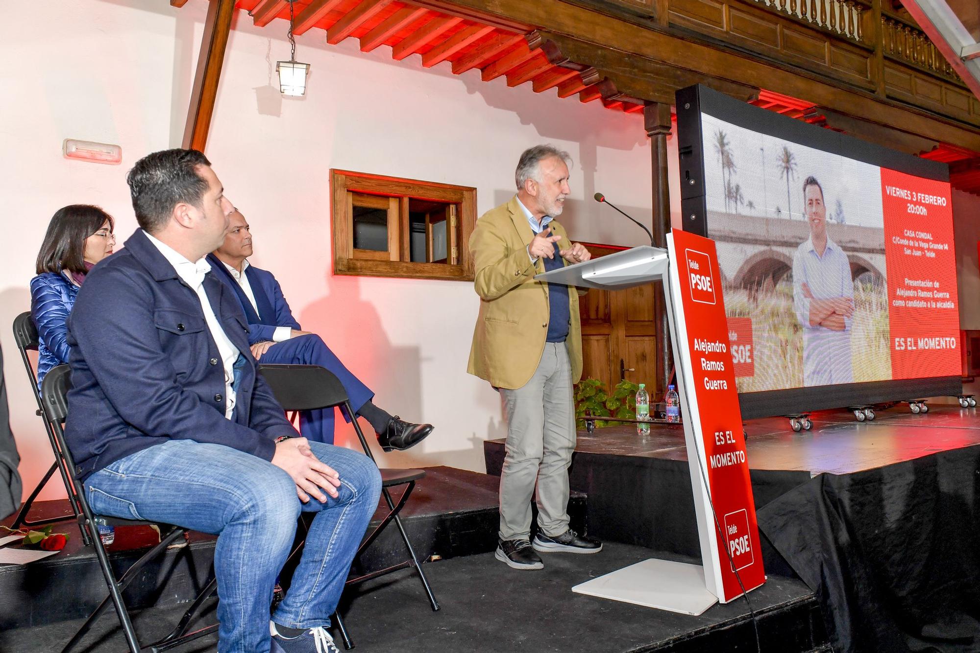 Presentación del candidato del PSOE Alejandro Ramos