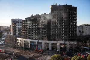 La Guardia Civil muestra la destrucción causada por el fuego en el piso de Villajoyosa