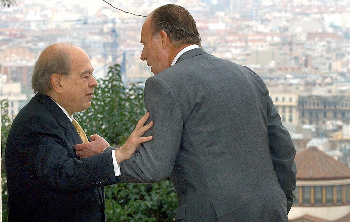 El president Jordi Pujol y Juan Carlos I en una imagen de 2003.