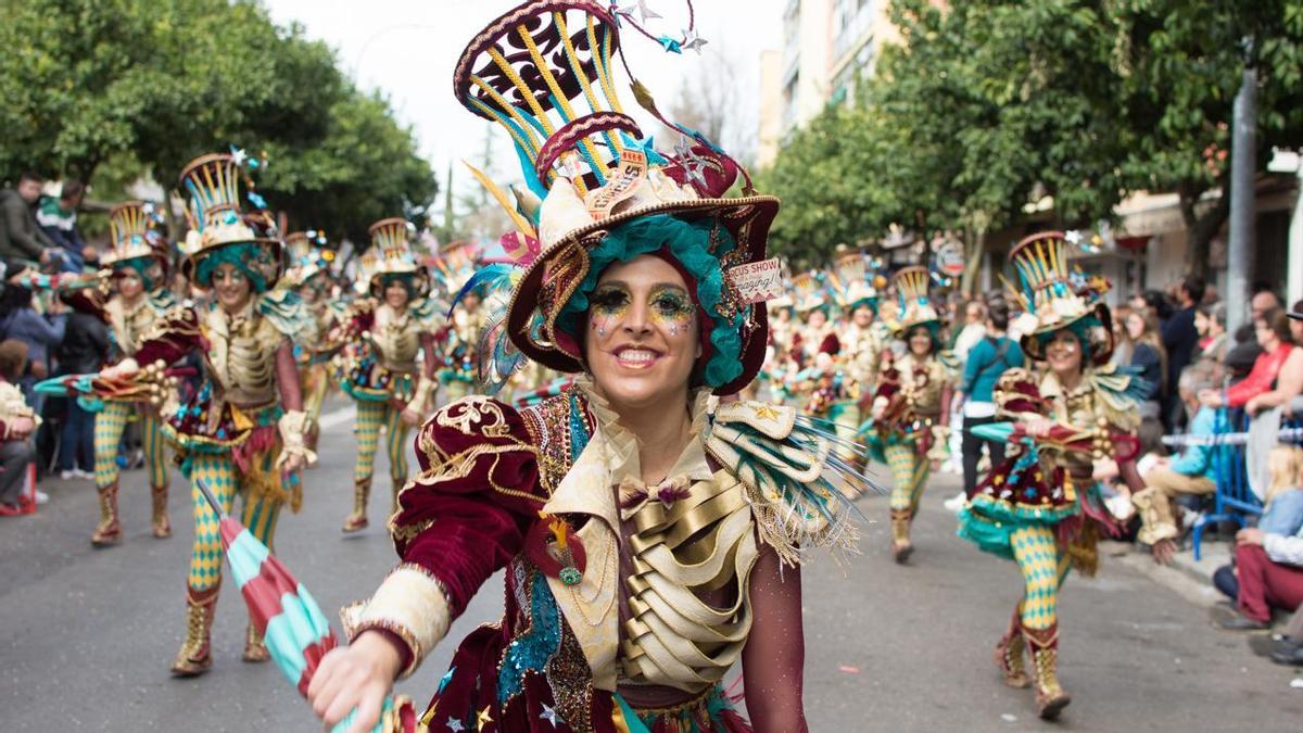 Desfile del Carnaval de Badajoz en 2019.