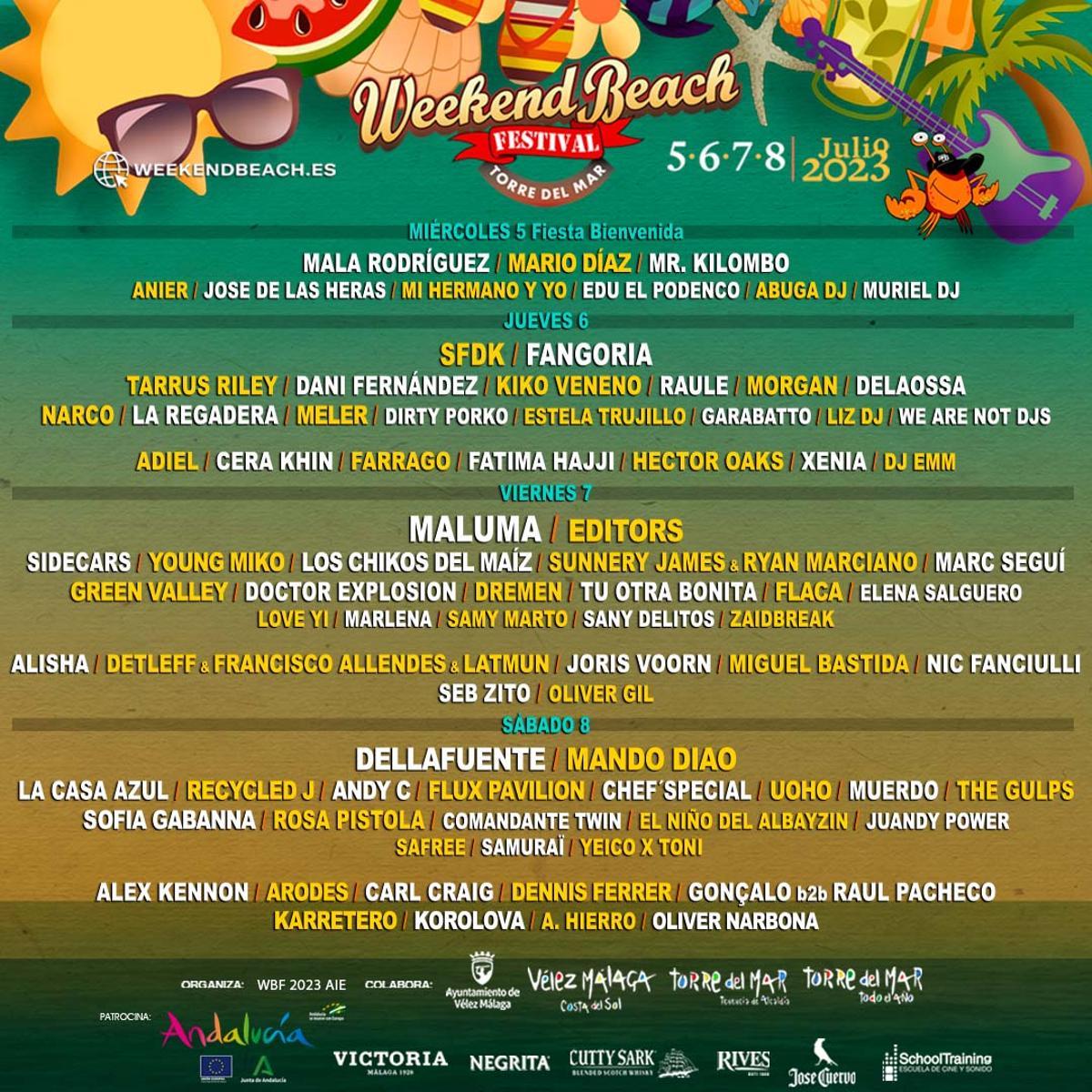 Cartel del Weekend Beach Festival