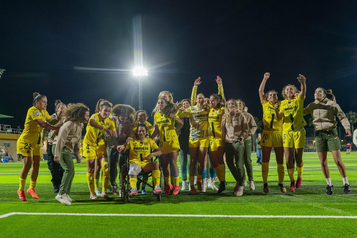Alegría en el Villarreal femenino tras eliminar a Osasuna y dar el salto a la gran final.